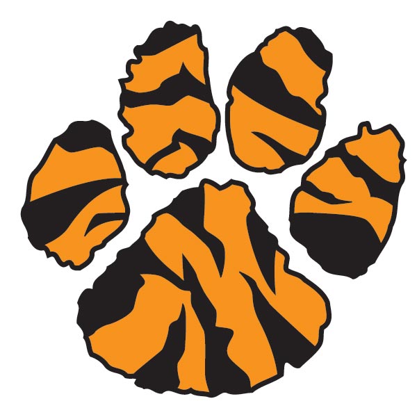 Tiger clipart paw print