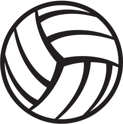 A Of A Volleyball Clip Art, Vector Images & Illustrations