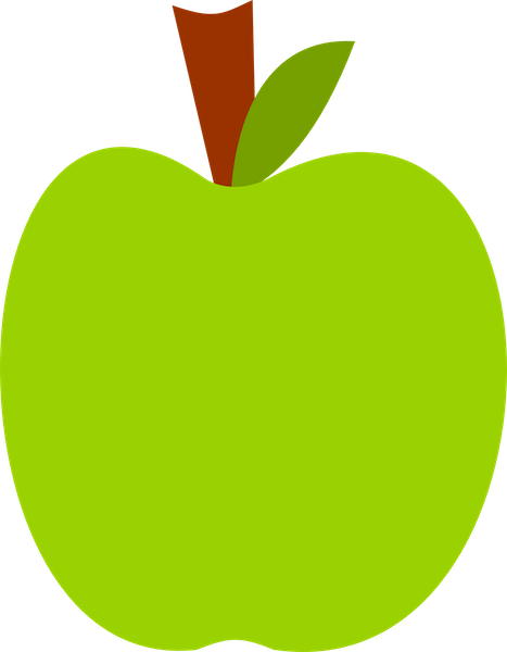 Green apple clip art