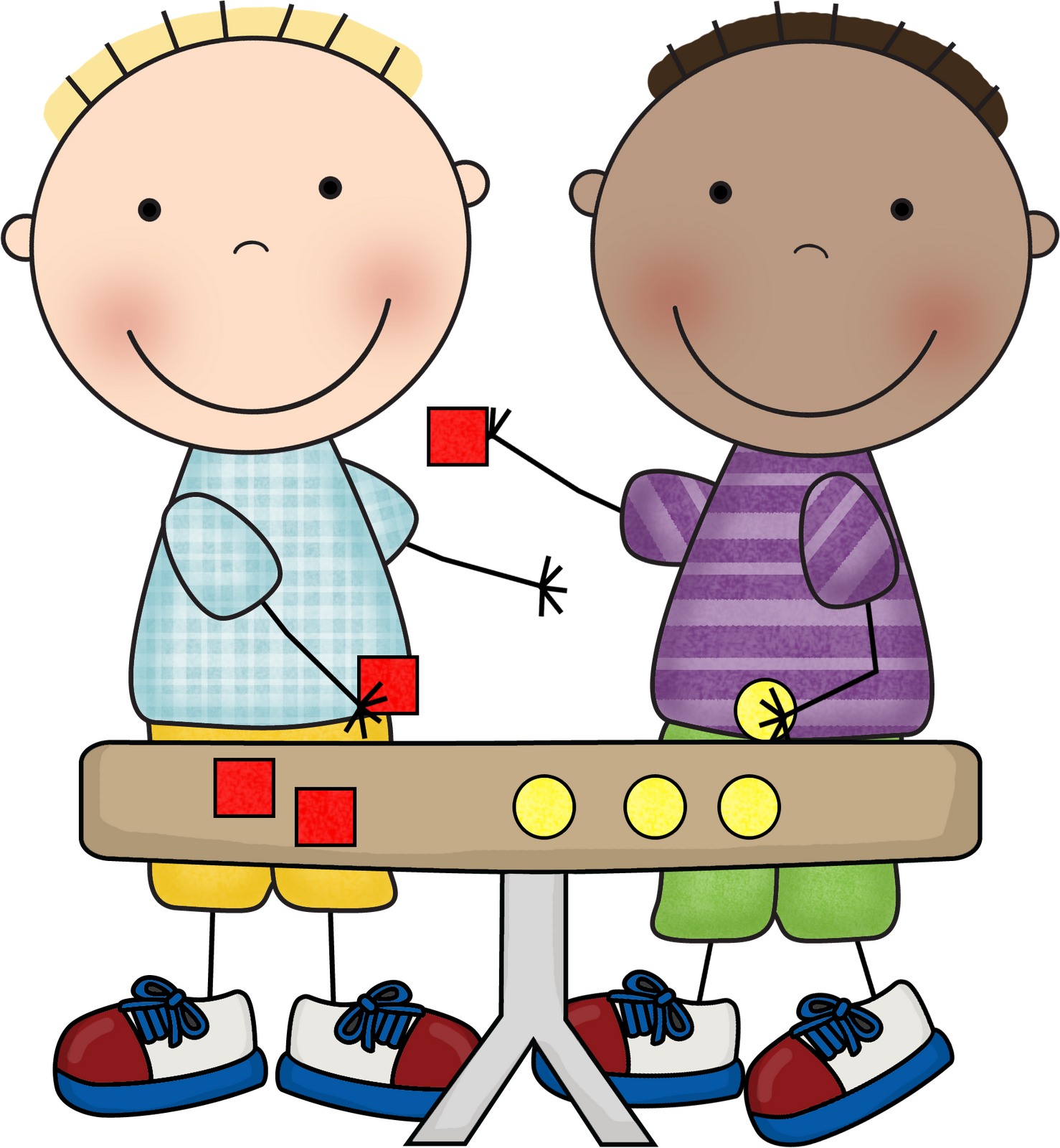 Kids and math clipart