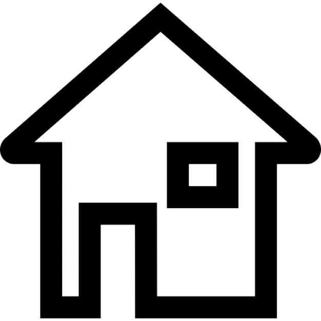 House outline with white base Icons | Free Download