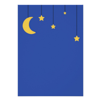 Moon And Stars Baby Invitations & Announcements | Zazzle Canada