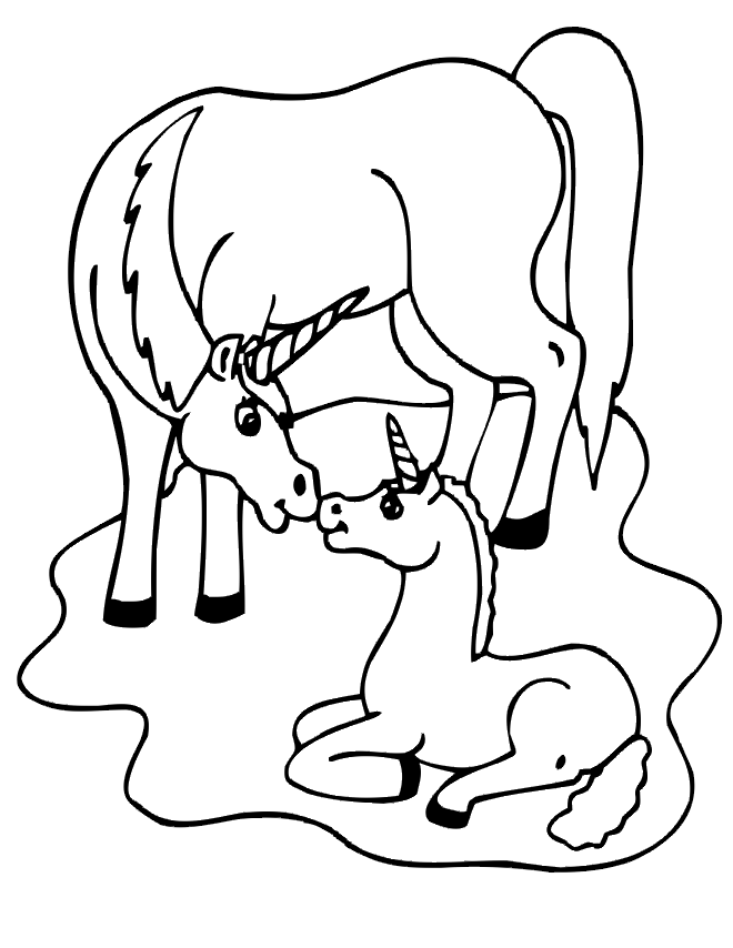 unicorn with wings coloring pages - photo #9