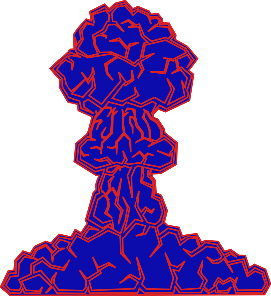 Neon Mushroom Cloud Clip Art - vector clip art online ...