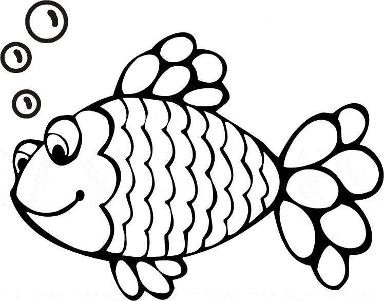 Fish Coloring Pages For Kids - CartoonRocks.com