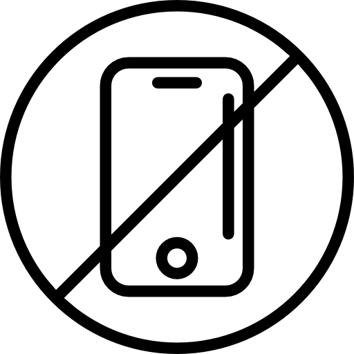 No mobile phone allowed - Free signs icons