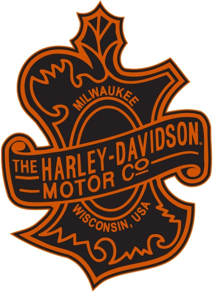 Logo, harley davidson, oak leaf, leaf