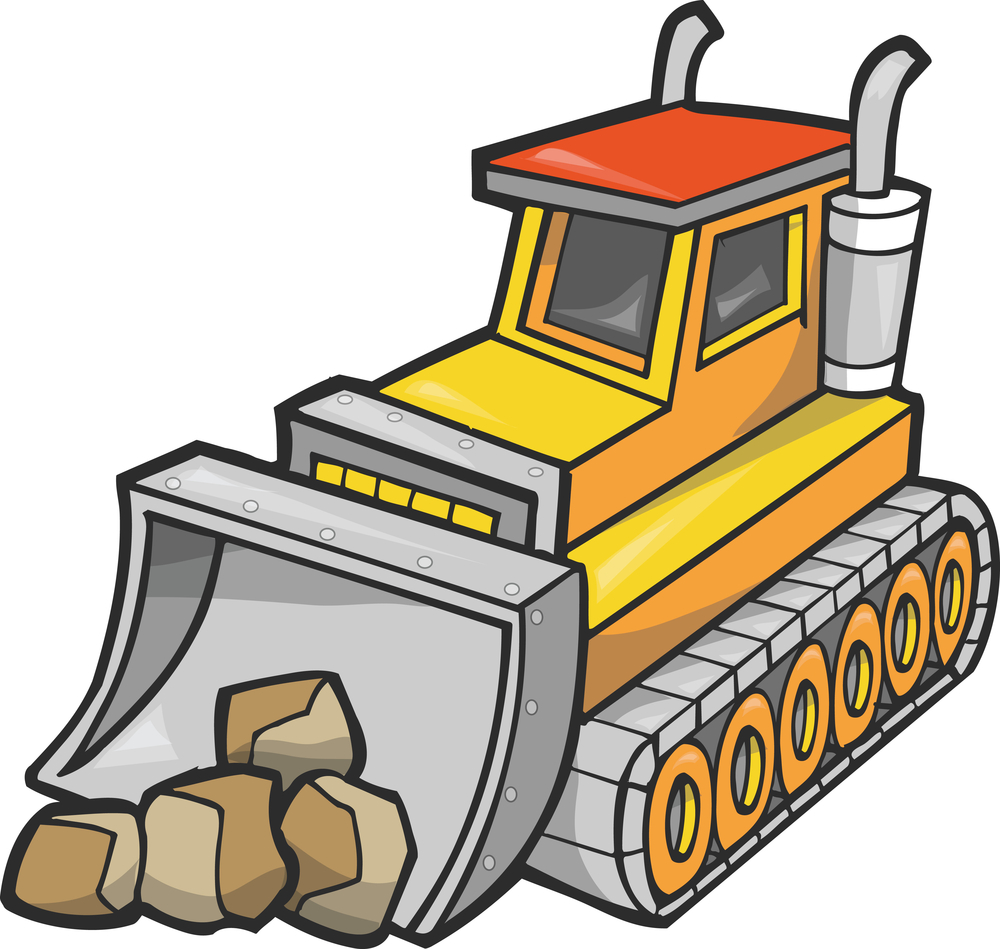 Bulldozer Cartoon - ClipArt Best