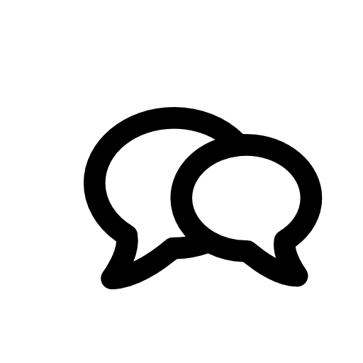 chat bubble logo icon – Free Icons Download