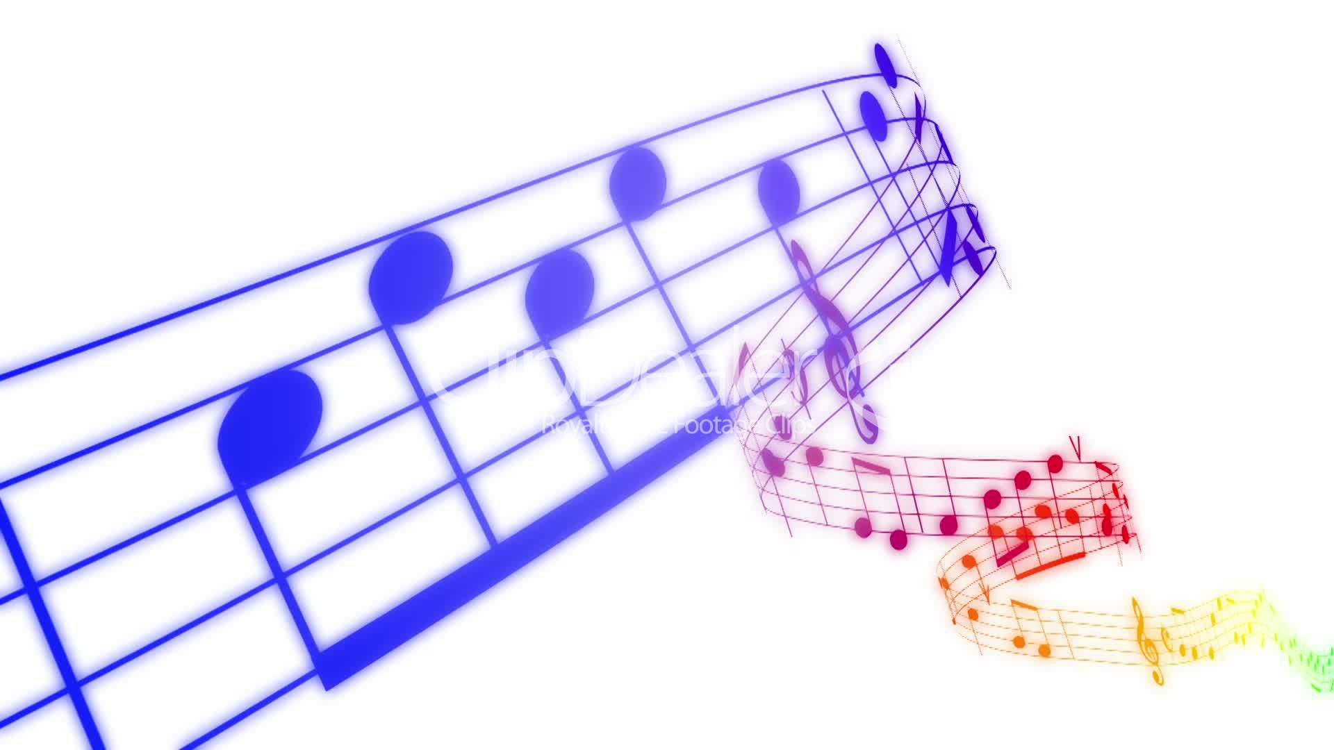 3d Colorful Music Notes Wallpaper - Free Clipart ...