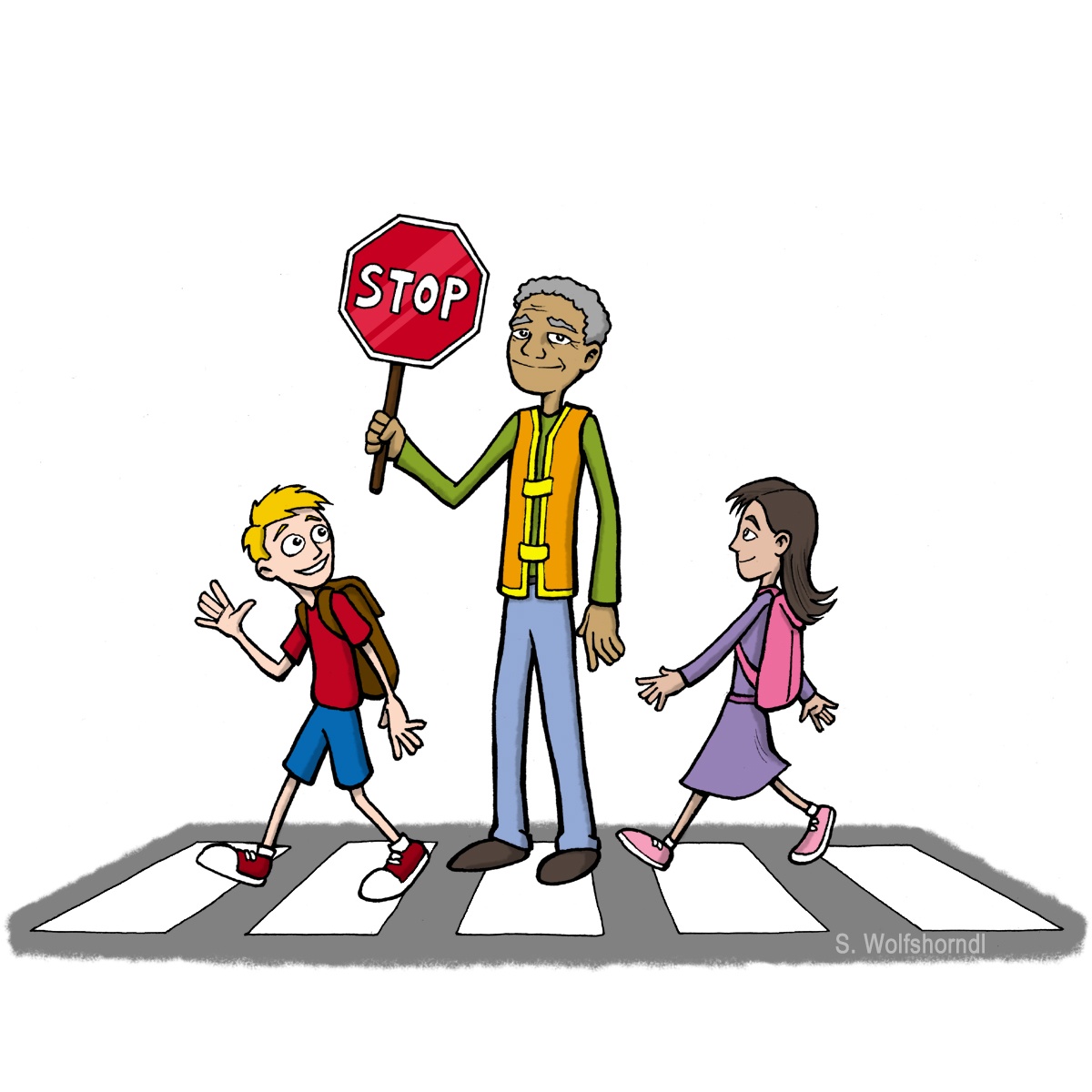 School Crossing Guard Clipart