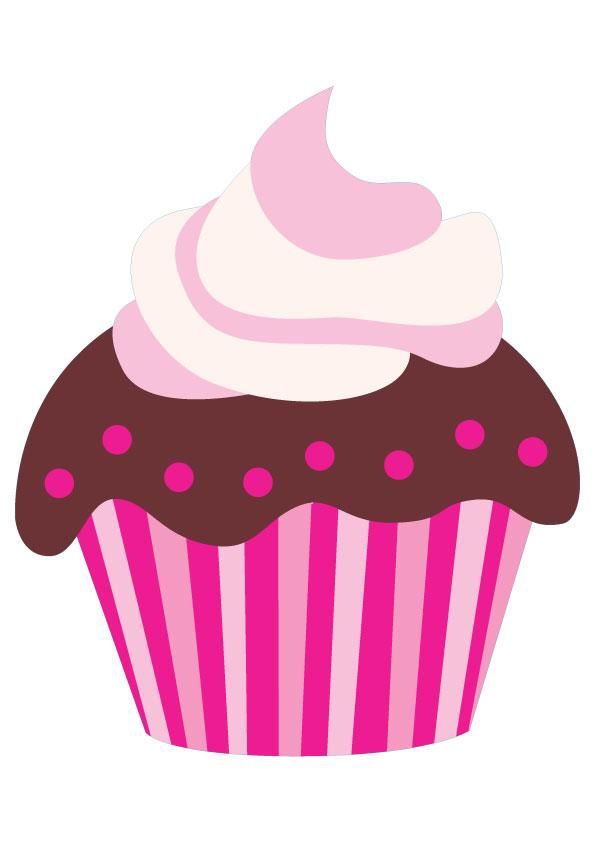 11 cute cartoon birthday cupcakes photo happy birthday, free Pink ...