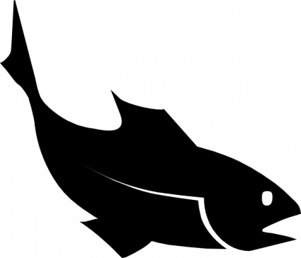 Fish silhouette clipart
