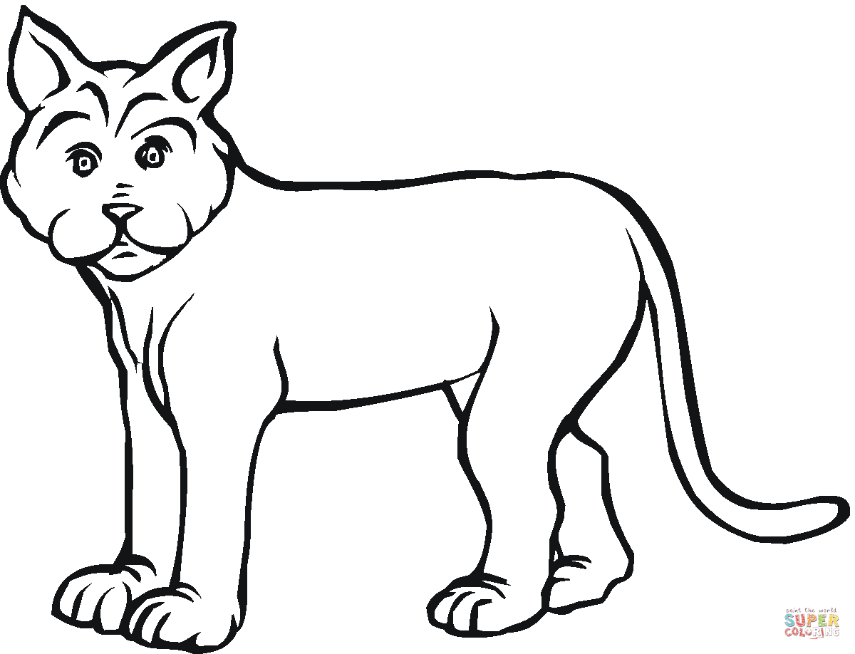 cat coloring clipart - photo #46