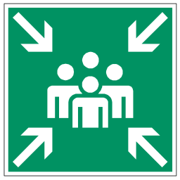 Free Icons Green Meeting Area Safety Sign