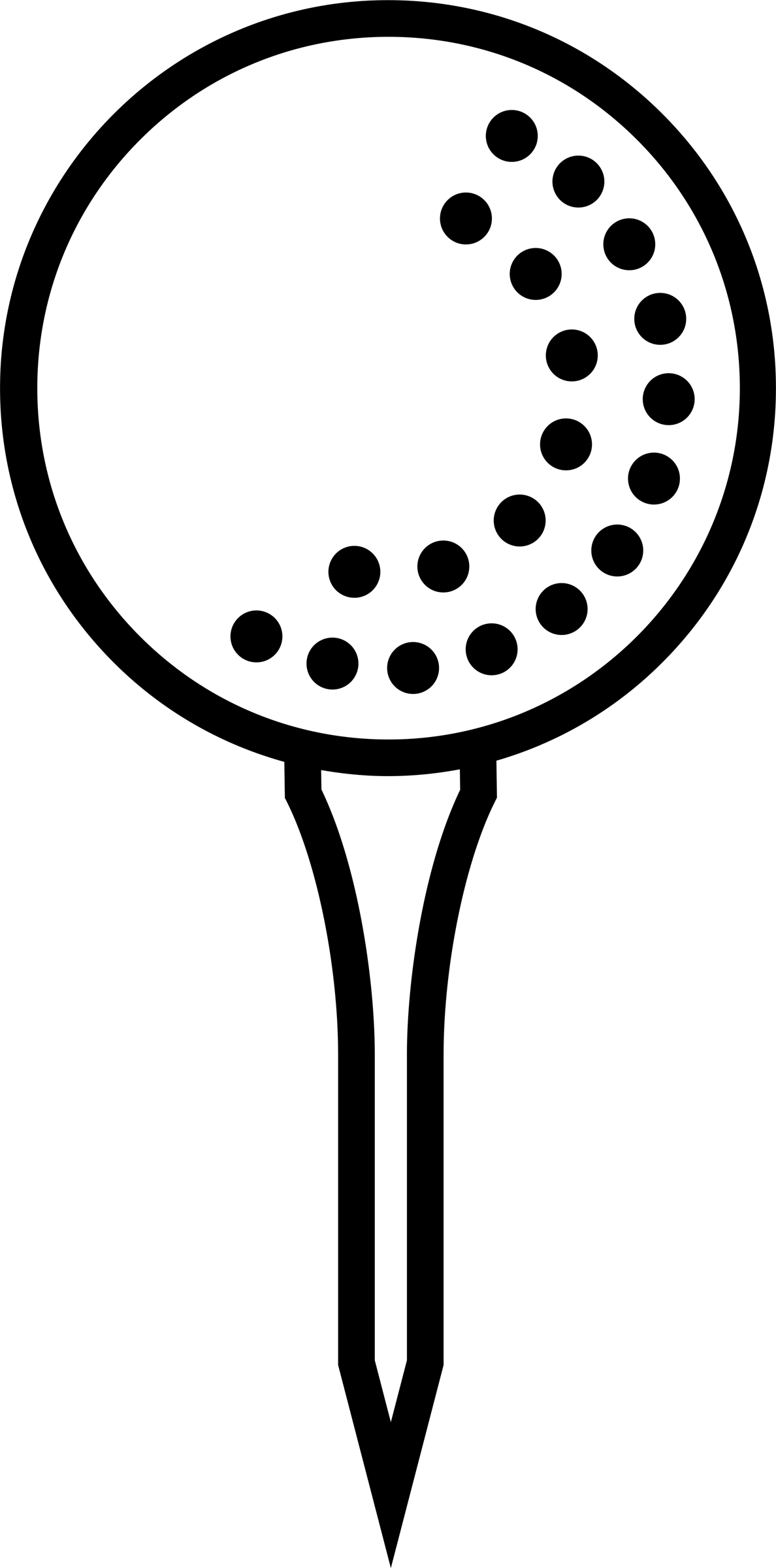 Golf Clubs Crossed With Ball Golf ball on tee clip art | Babaimage