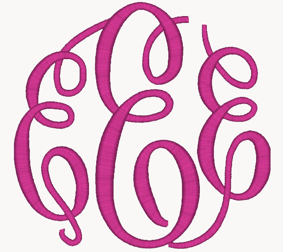 Clipart circle monogram