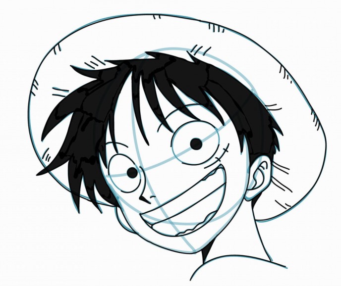 How to draw Luffy from One Piece. how to draw manga 3d ClipArt Best