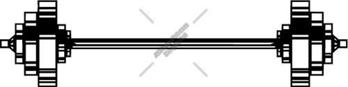 Olympic Weights Bar with Weights Clipart and Vectorart: Sports