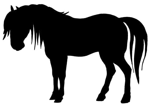 free horse clipart black and white - photo #44