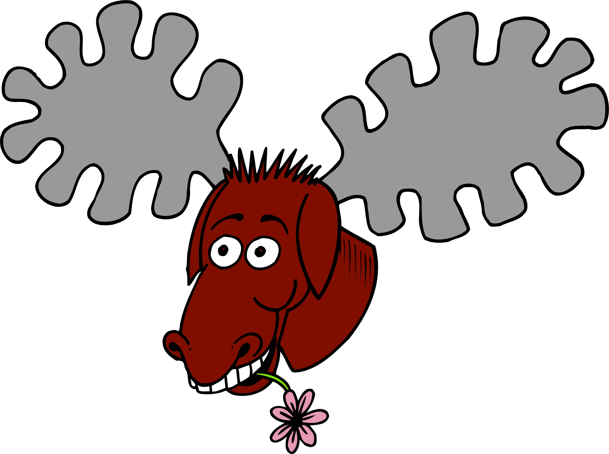 free clip art cartoon moose - photo #29