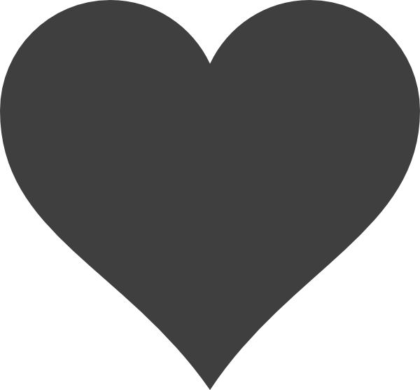 free heart silhouette clip art - photo #6