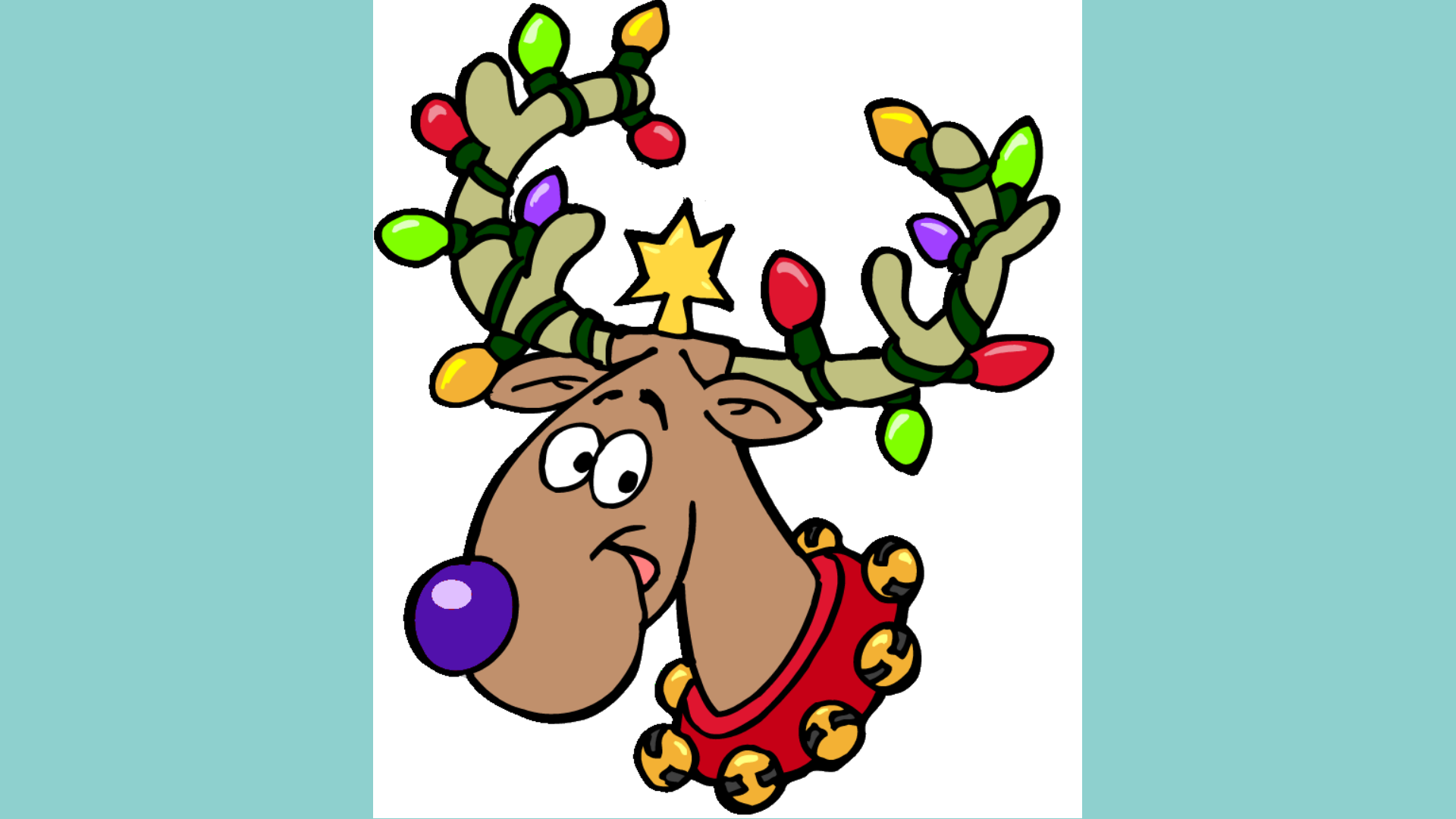 free clipart christmas reindeer - photo #46