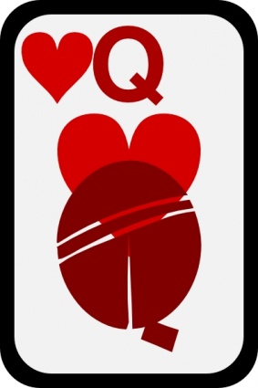 Queen Of Hearts clip art vector, free vector images