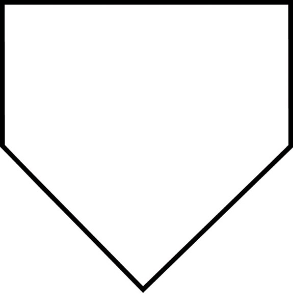 Home Plate Plaque 11.5 X 11.5 M.B.& B. Trophies & Awards ClipArt
