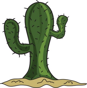 Cactus Clipart Image - Cartoon Cactus