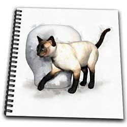 Siamese Cat and Vase - Drawing Book 8 X 8 Inch: Arts ...