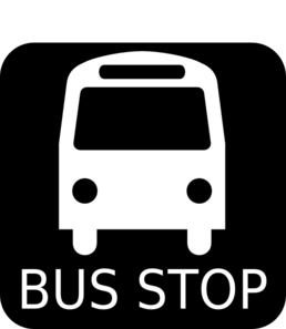 Bus Stop Sign clip art - vector clip art online, royalty free ...