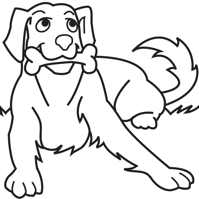 Line Drawing Of A Dog | Free Download Clip Art | Free Clip Art ...