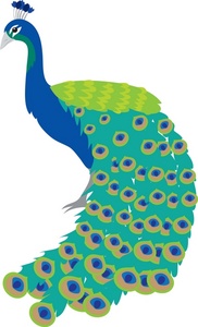 Peacock Clipart Cartoon Black White - Free Clipart ...