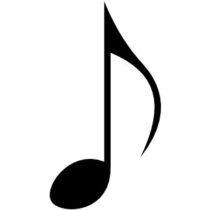 Single Music Note Clipart