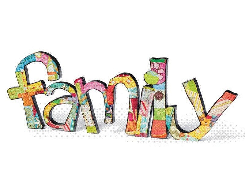 Animated family clipart of 10