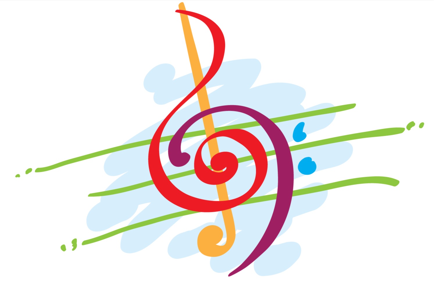 Colorful Music Border Clipart