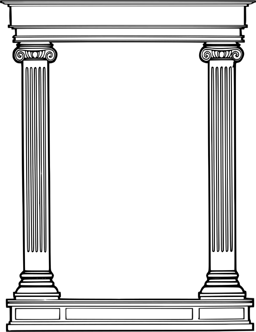 Roman Column Frame Clip Art Download