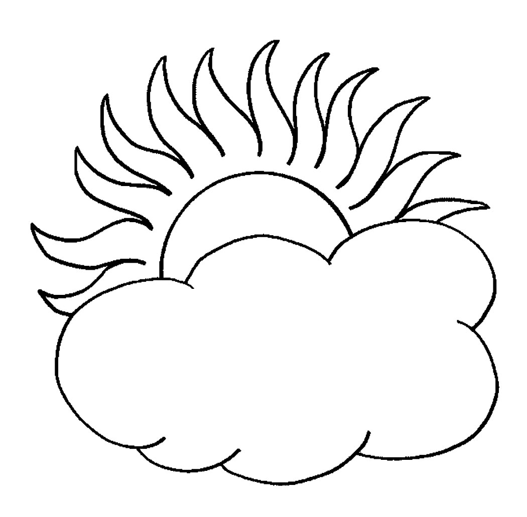 Printable Cloud Coloring Pages | Coloring Me