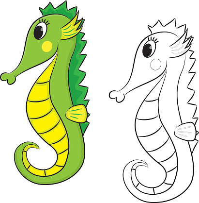 Cartoon Of The Baby Seahorses Clip Art, Vector Images ... - ClipArt Best -  ClipArt Best