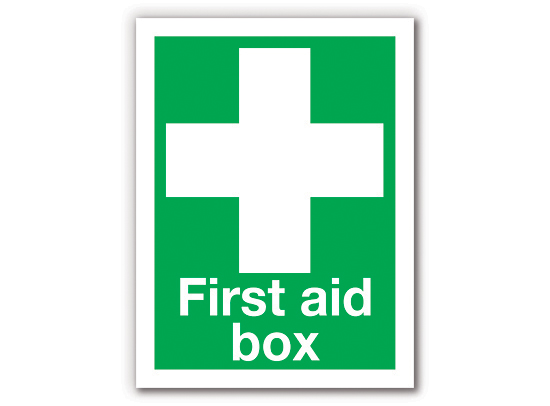Safety First Aid, Sign First Aid Box With Symbol (SN0023S), Green ...