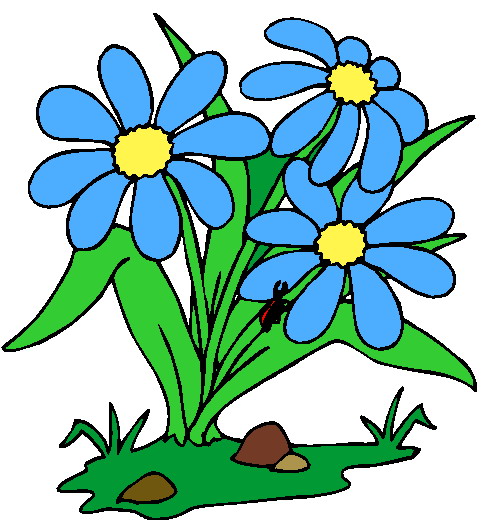 Planting Flowers Humorous Clipart