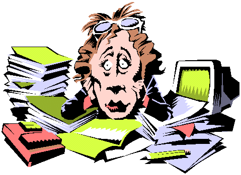 Clip Art Stressed Out Woman Clipart