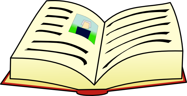 Clip Art Of A Book - Tumundografico
