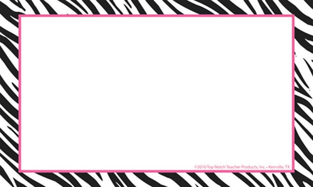 Pink zebra print clipart