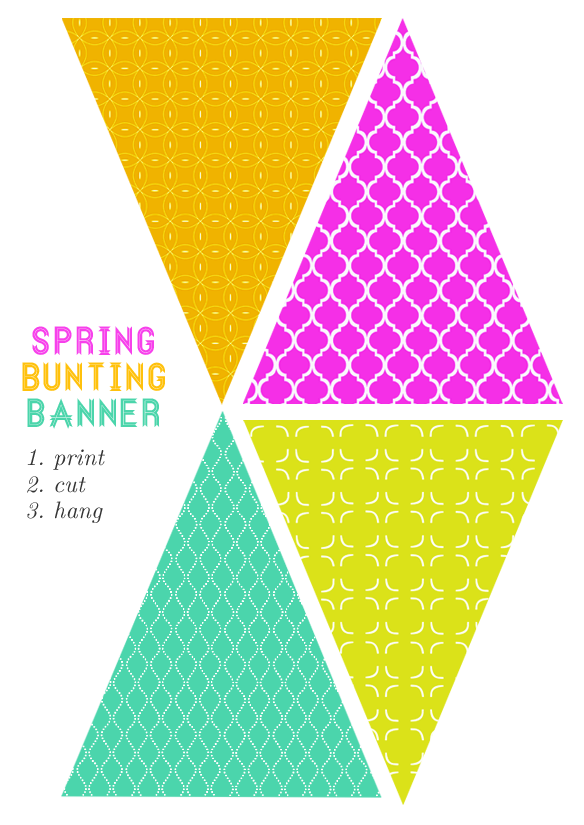 Free printable bunting banner | BIRTHDAY . GIRL | Pinterest