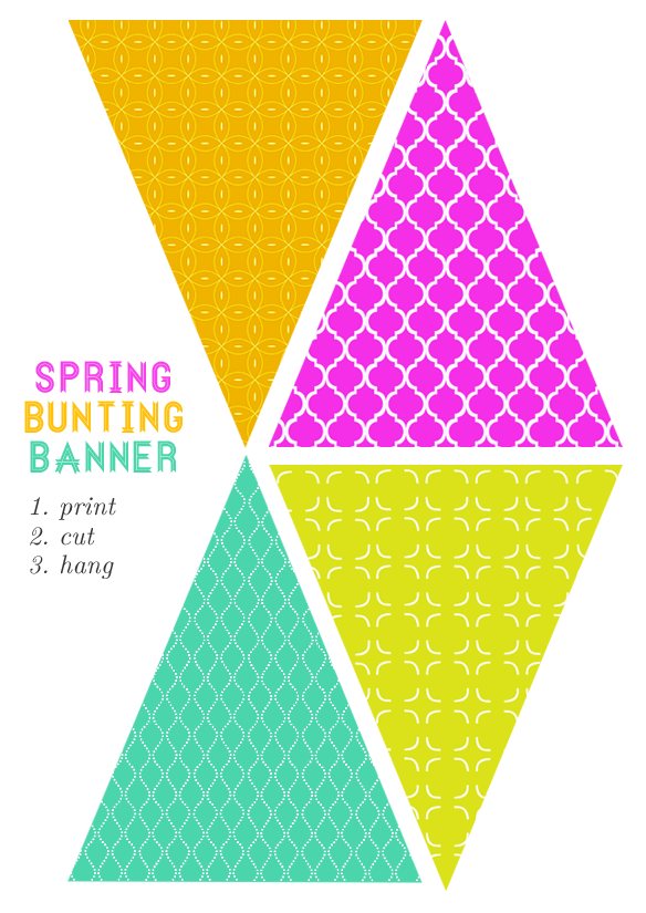 Free Printable Bunting Banner