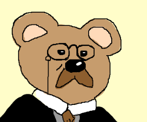 Teddy bear face (drawing by Manta)