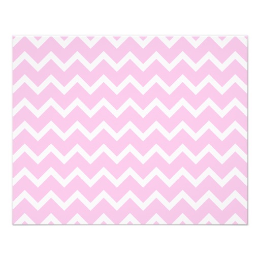 Pale Pink and White Zigzag Pattern. Flyer at Zazzle.