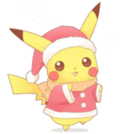 Pikachu navidad c: PNG